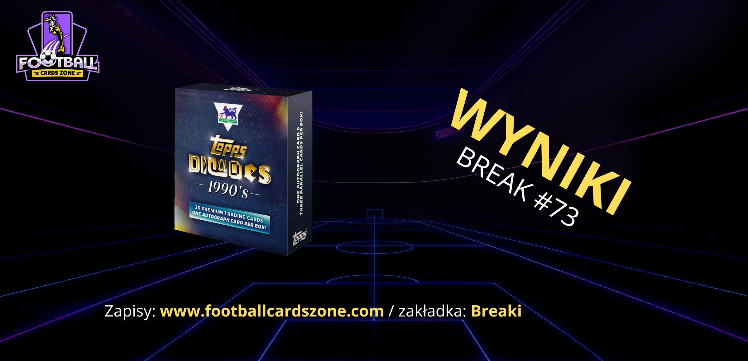 BREAK #73 – 1x Topps Decades Premier League 90’s Hobby box