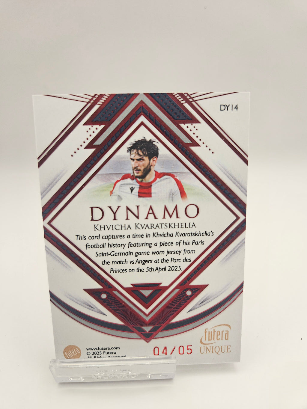 Khvicha Kvaratskhelia (4/5) - Dynamo Patch - Futera Unique - SINGLE