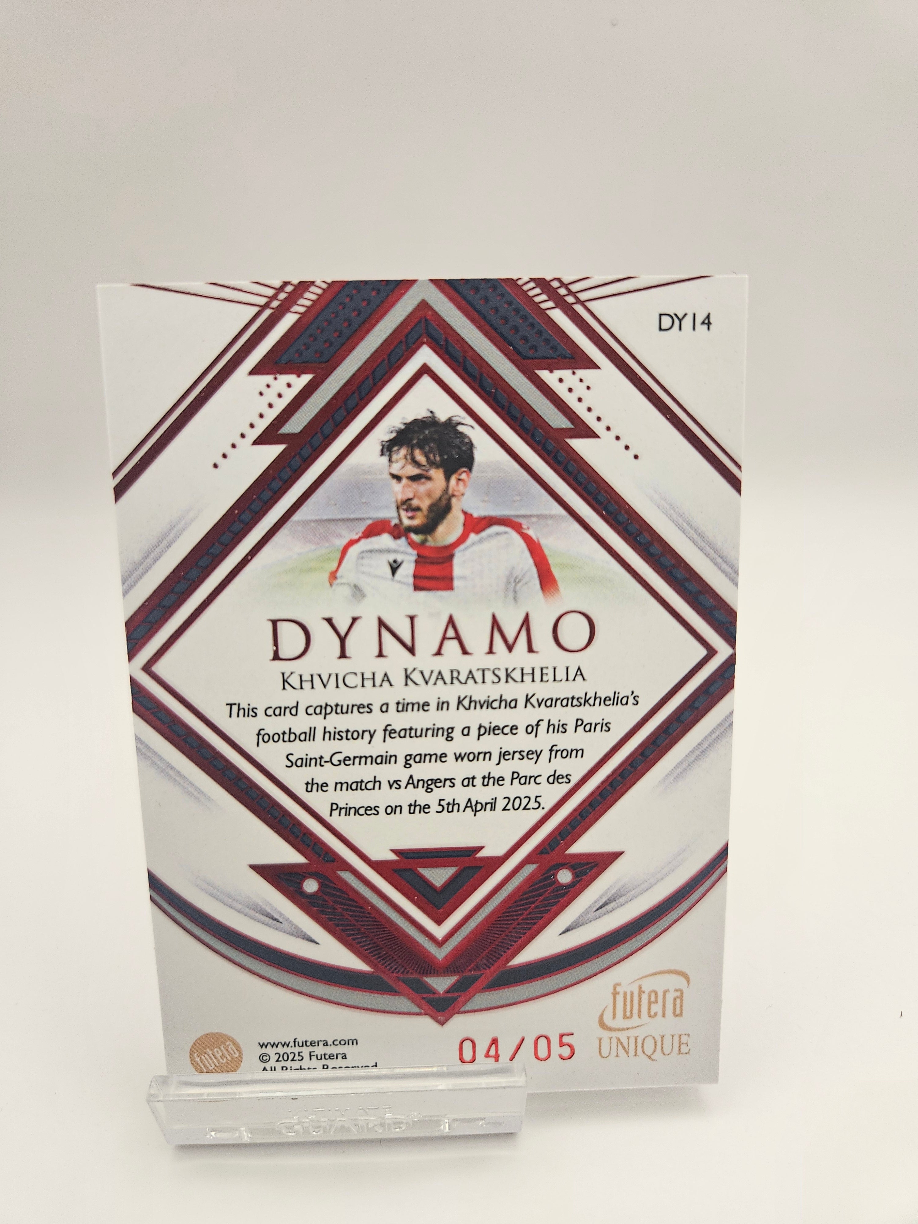 Khvicha Kvaratskhelia (4/5) - Dynamo Patch - Futera Unique - SINGLE