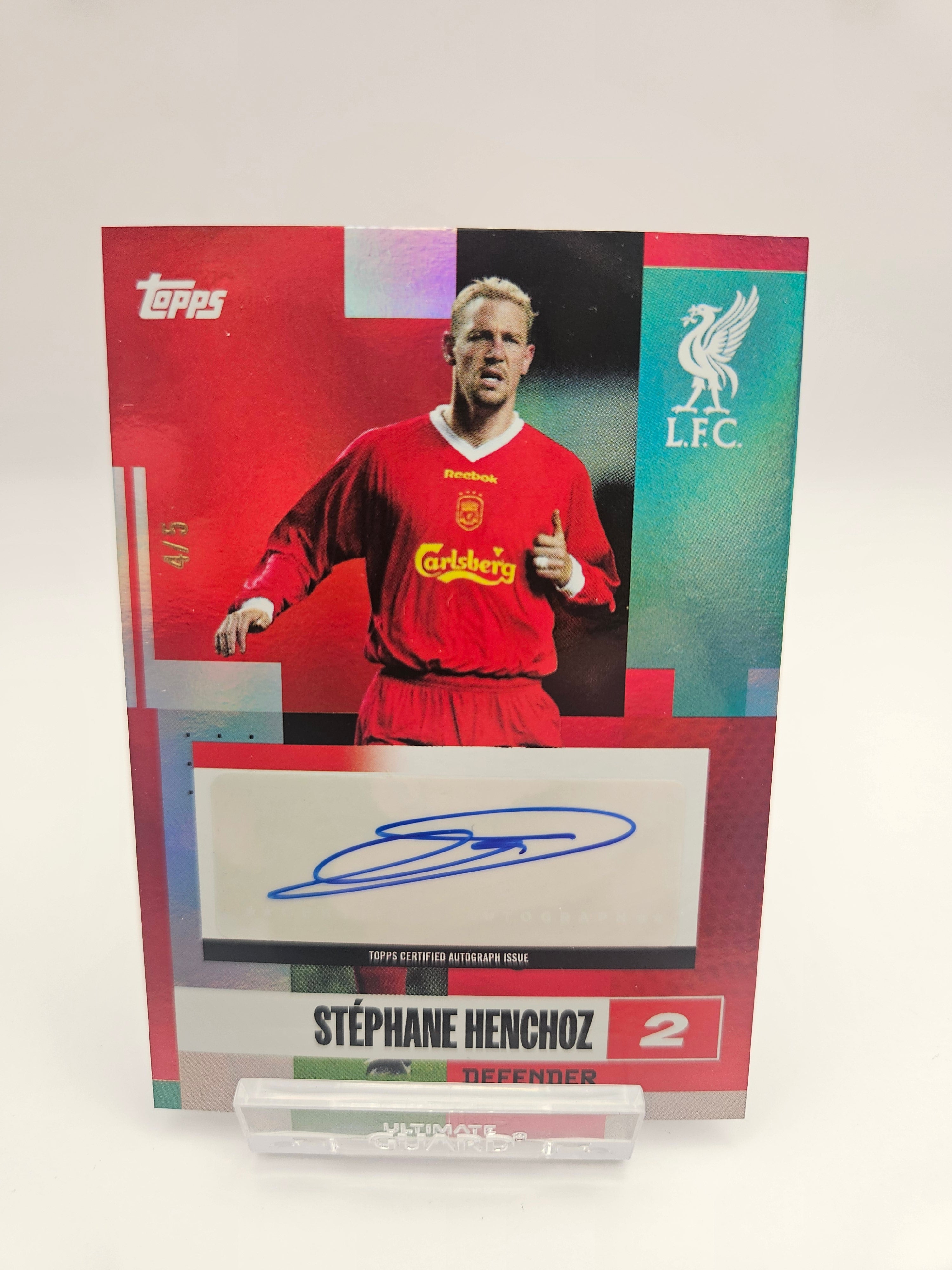 Stephane Henchoz (4/5) - Autograph - Topps - SINGLE