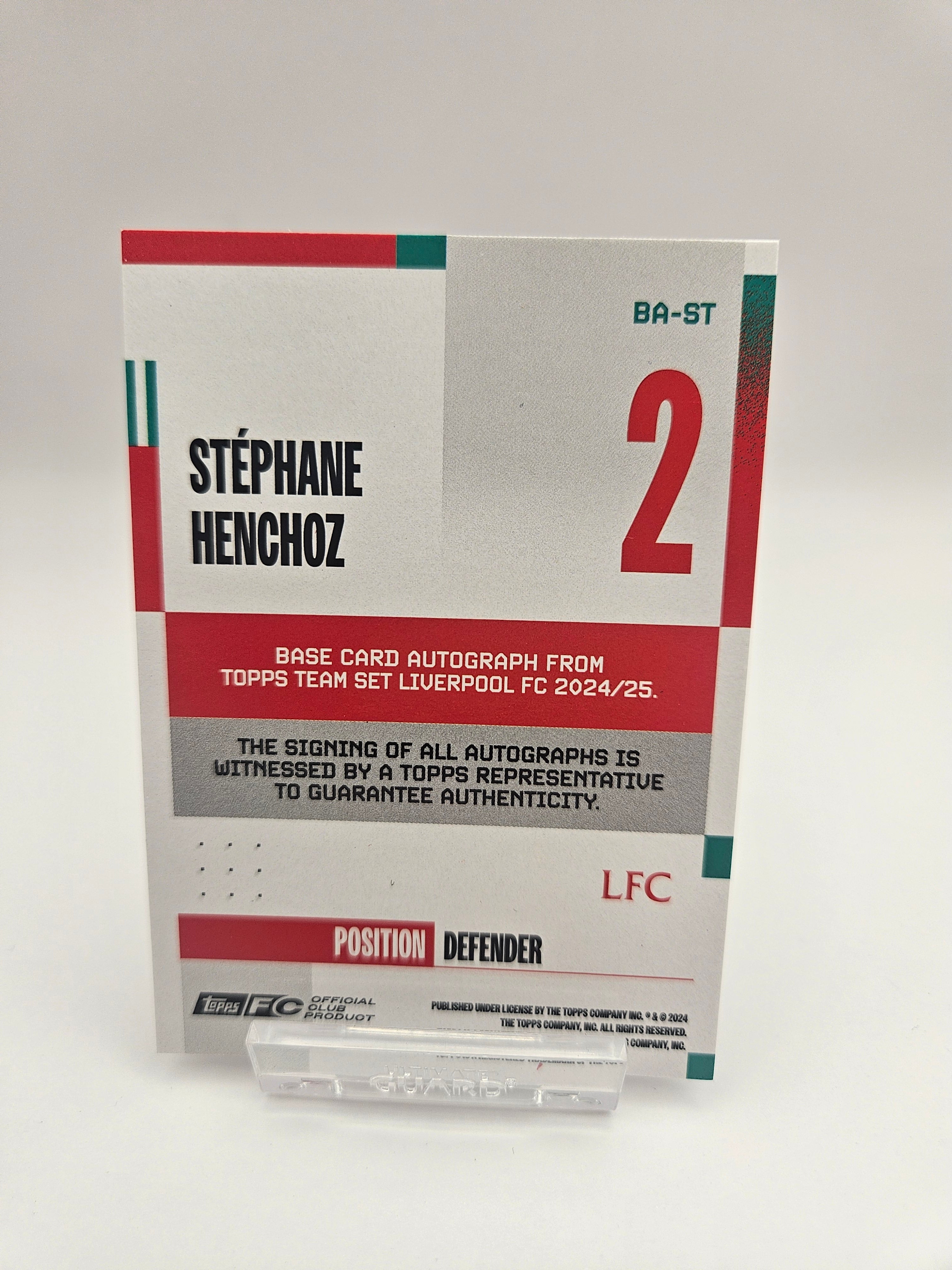 Stephane Henchoz (4/5) - Autograph - Topps - SINGLE