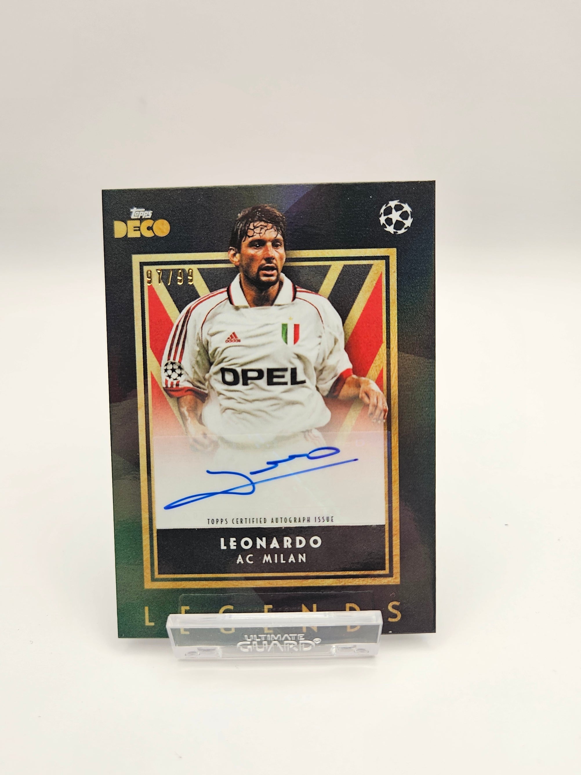 Leonardo (97/99) Autograph - AC Milan - Topps Deco Legends - SINGLE