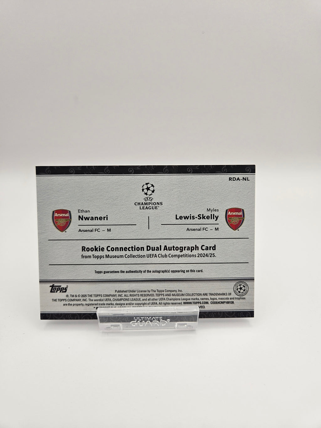Ethan Nwaneri / Myles Lewis-Skelly (46/50) - Topps Museum Collection UEFA Club Competitions 24/25 Rookie Connection Dual Autograph - SINGLE