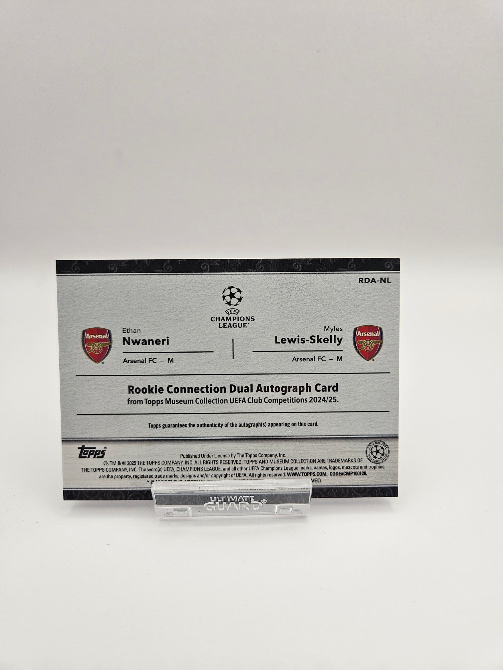 Ethan Nwaneri / Myles Lewis-Skelly (46/50) - Topps Museum Collection UEFA Club Competitions 24/25 Rookie Connection Dual Autograph - SINGLE