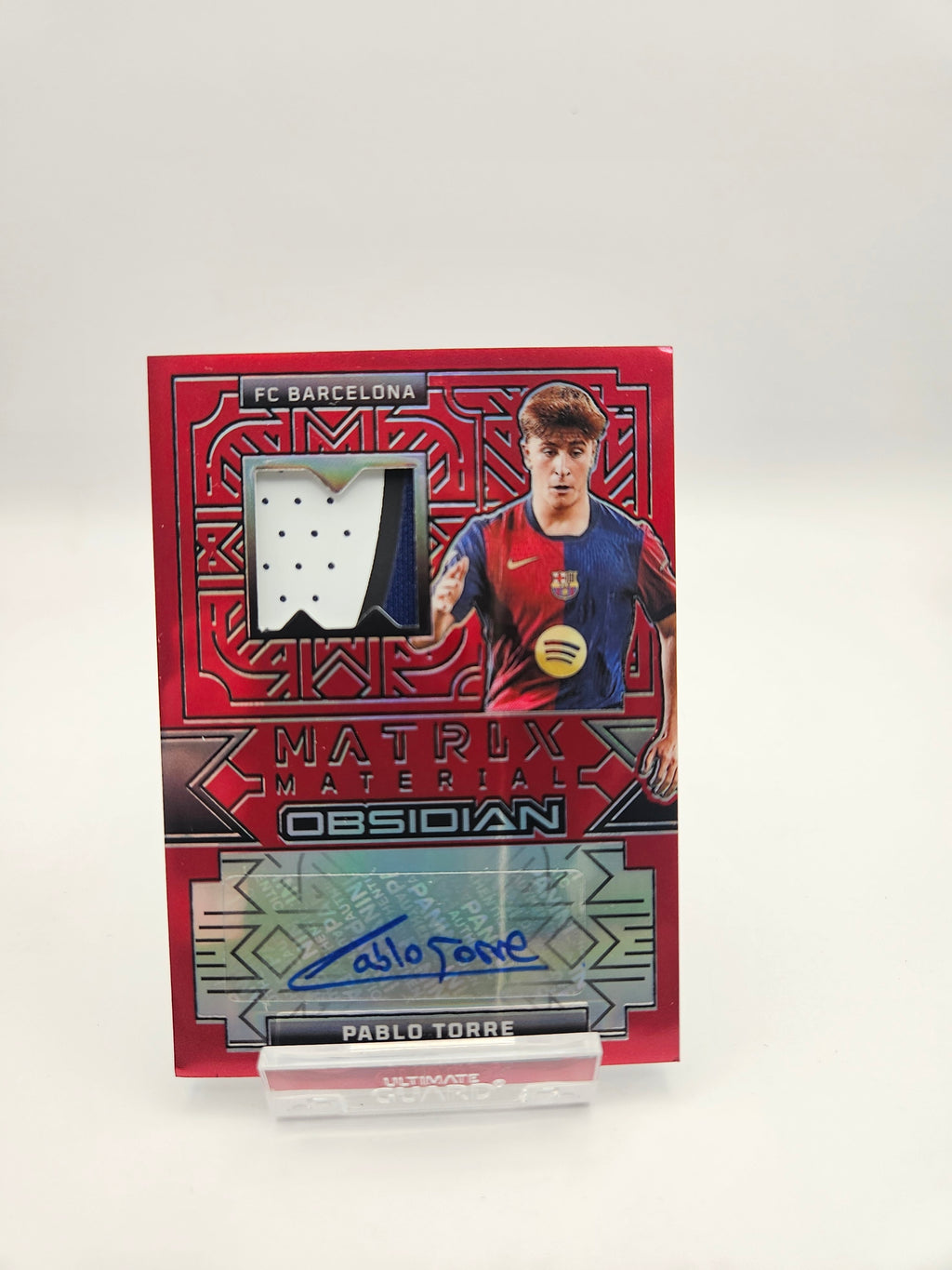 Pablo Torre (3/5) Autograf + Patch - 24/25 Panini Obsidian Matrix Material Red - SINGLE