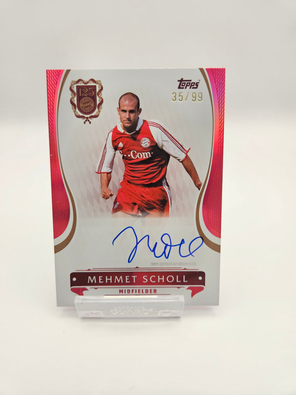 Mehmet Scholl (35/99) ON CARD- Topps FC Bayern München 125 Years Legends Autograph - SINGLE