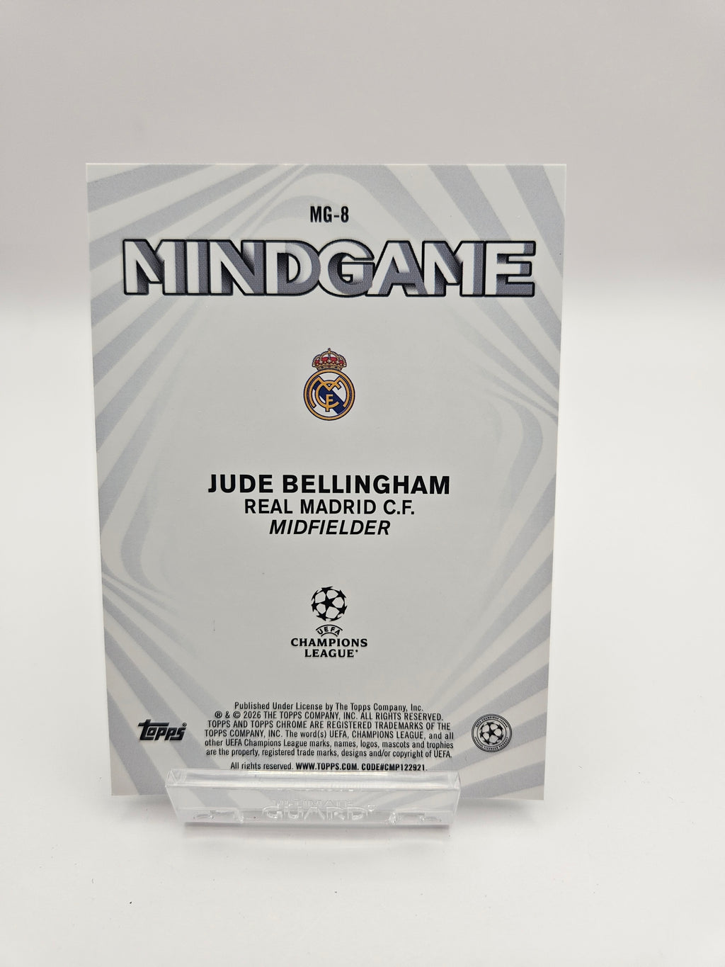 Jude Bellingham CASE HIT- Topps Chrome UEFA Club Competitions Mindgame Insert - SINGLE