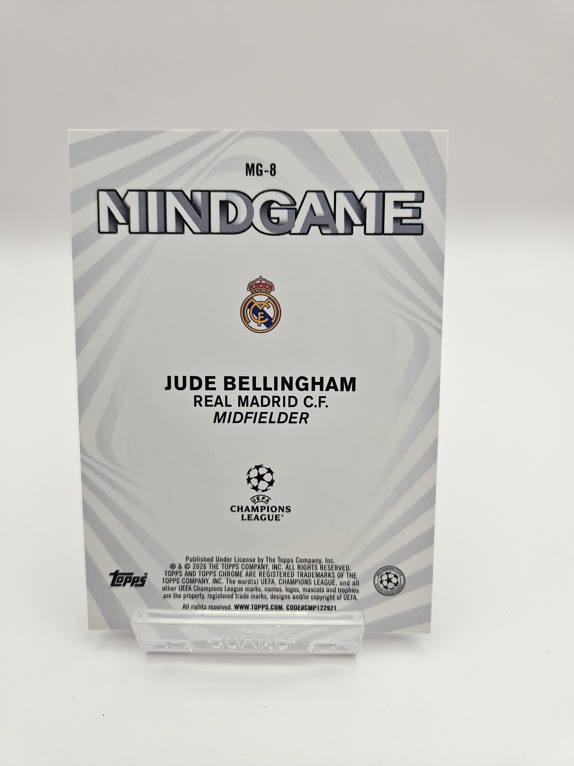 Jude Bellingham CASE HIT- Topps Chrome UEFA Club Competitions Mindgame Insert - SINGLE
