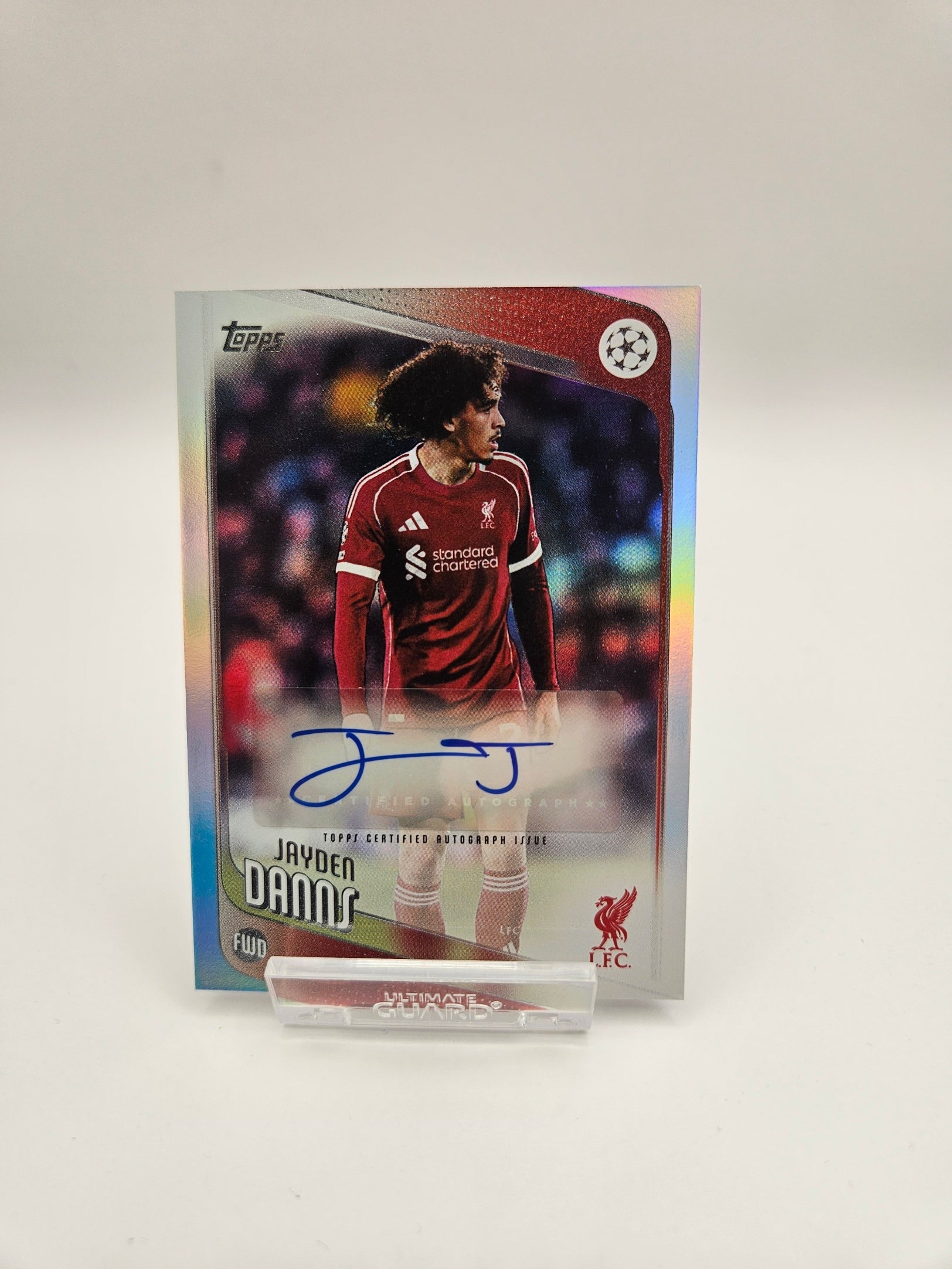 Jayden Danns (Autograph) - Liverpool - Topps UEFA Club Competitions - SINGLE