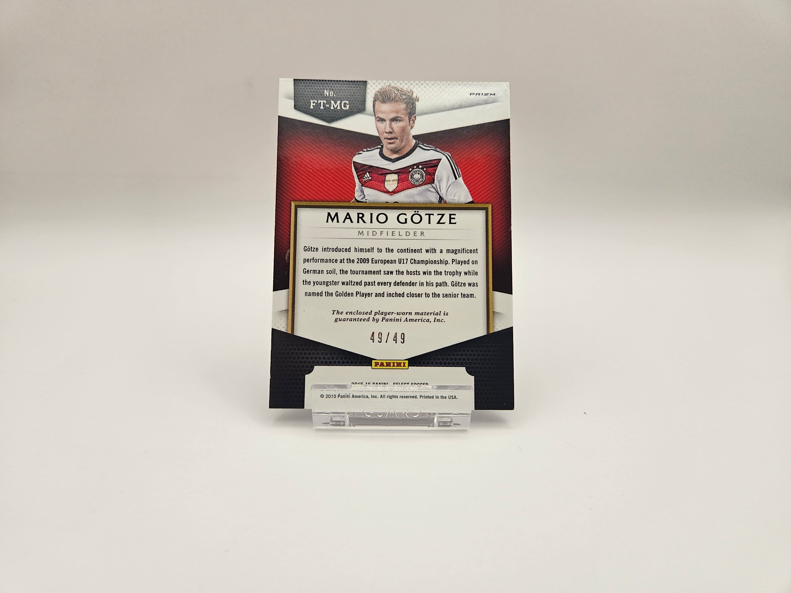 Mario Götze (49/49) First Team Patch  - Germany - Panini Select - SINGLE