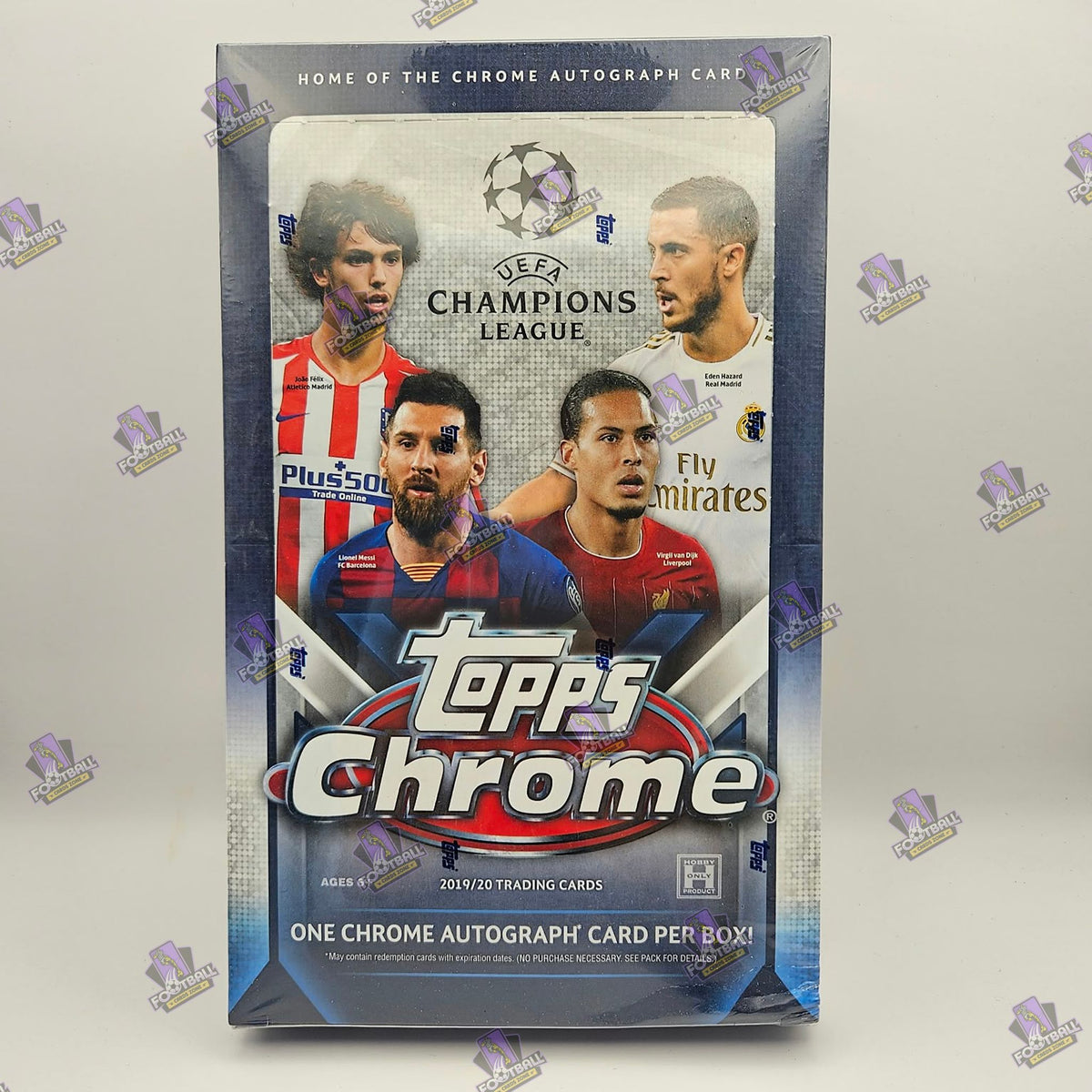 2019-20 Topps Chrome UEFA Champions League Soccer Hobby Box – Karty piłkarskie