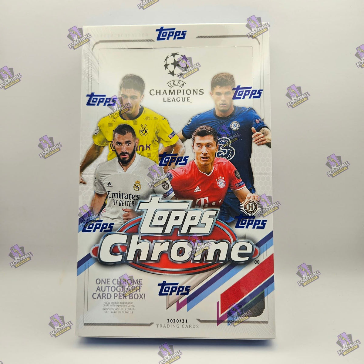 2020-21 Topps UEFA Champions League Chrome Soccer Hobby Box – Karty piłkarskie