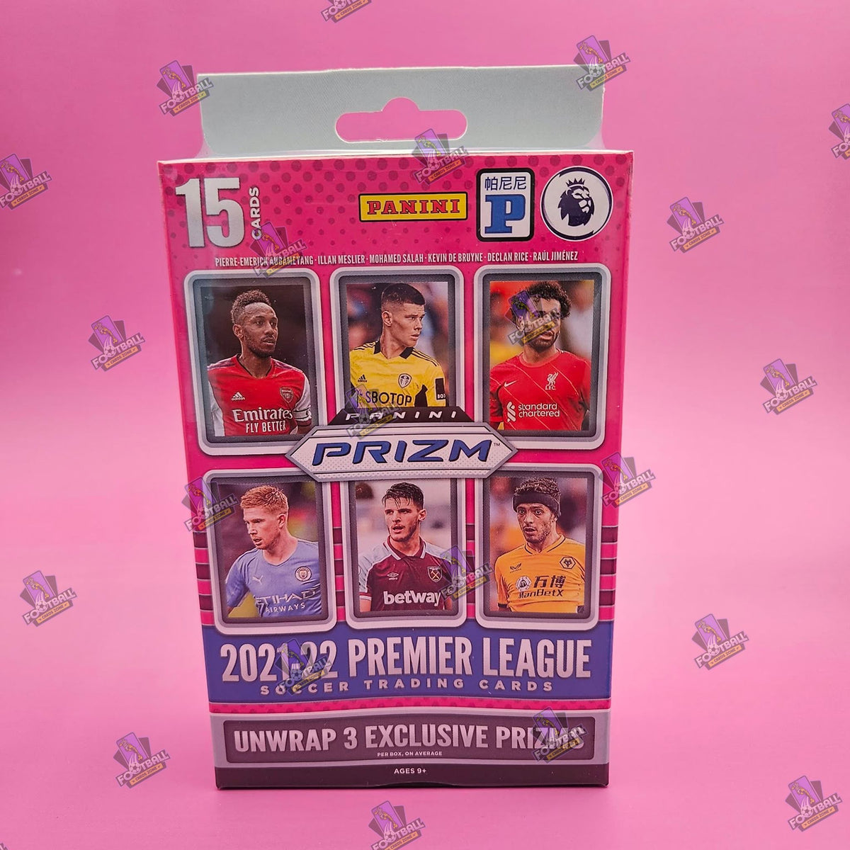 2021-22 Panini Prizm Premier League Soccer Hanger Box – Karty piłkarskie