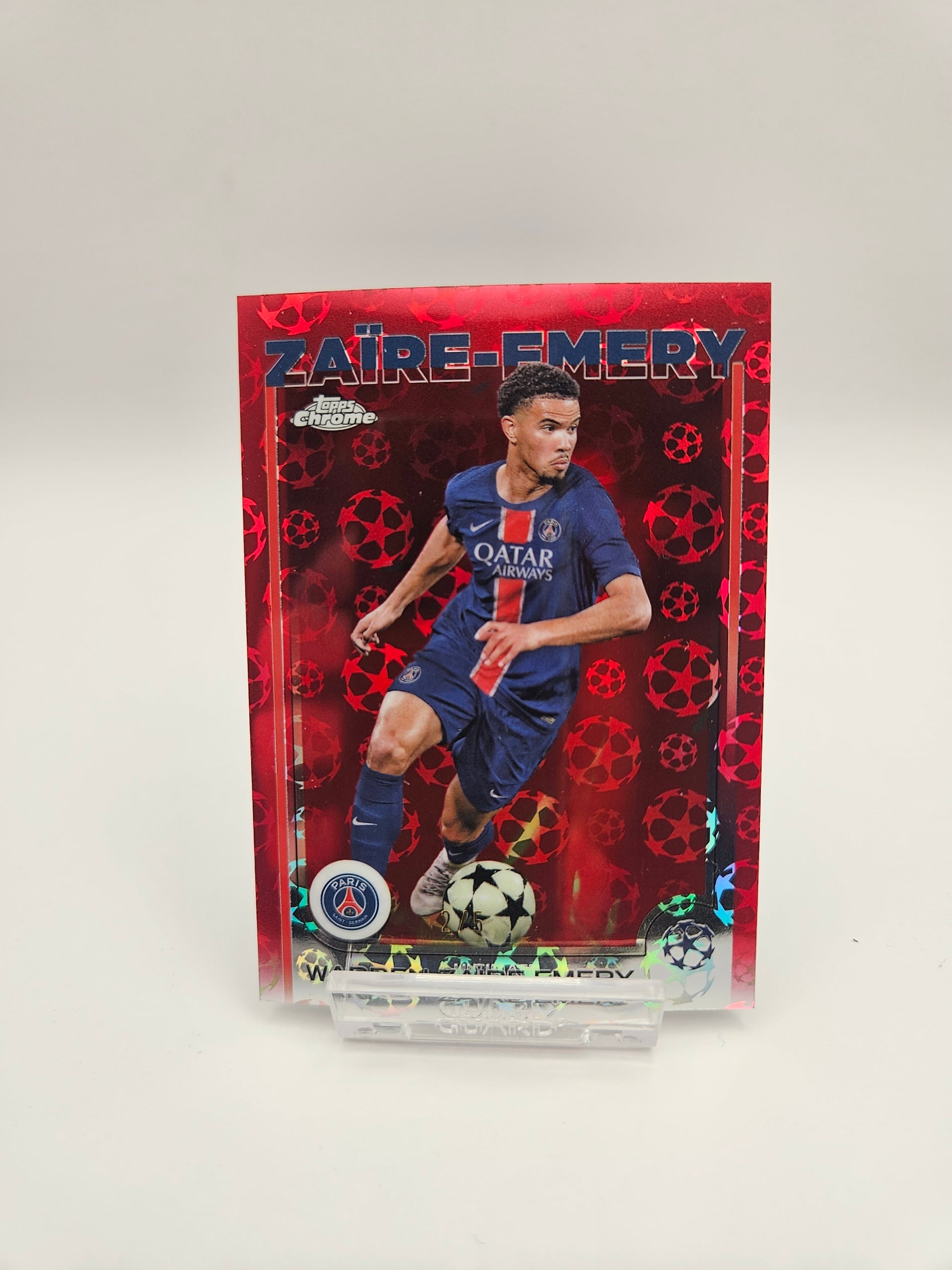 Warren Zaïre-Emery (2/5 - LOGOFRACTOR) - PSG - Topps Chrome UCL - SINGLE