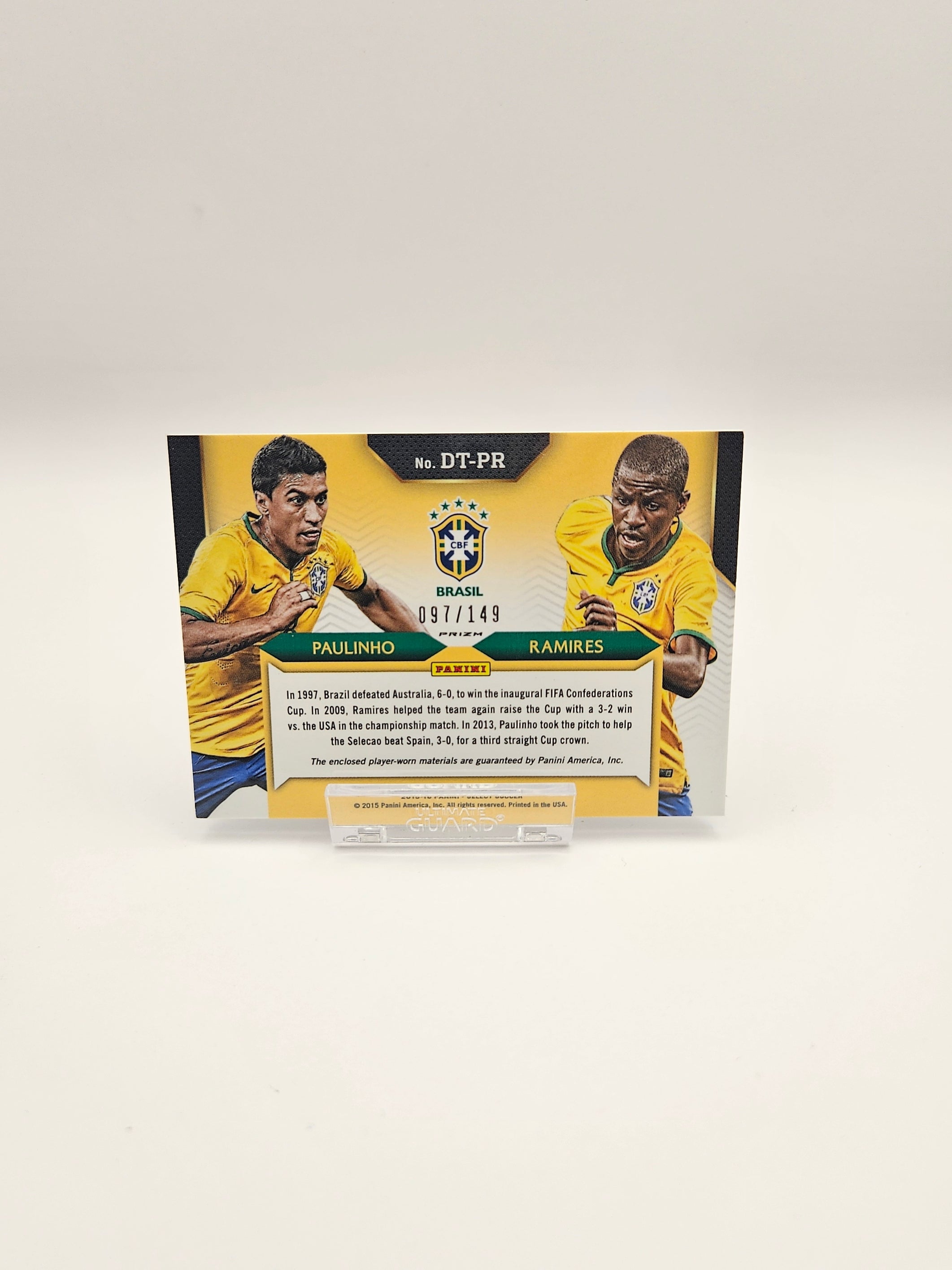 Paulinho / Ramires (097/149) Dual Patch  - Brazil - Panini Select - SINGLE