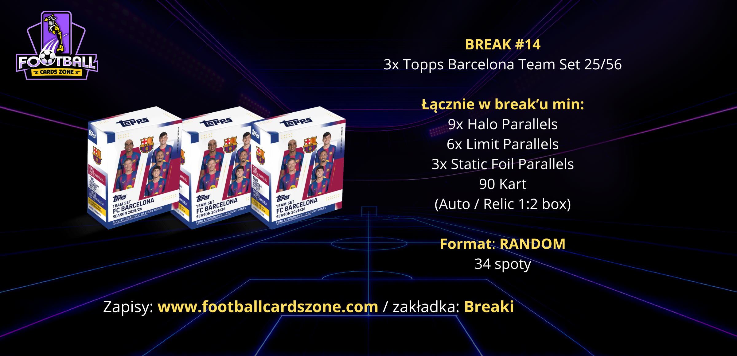 BREAK #14 – 3x Topps Barcelona Team Set 25/56 -- RANDOM