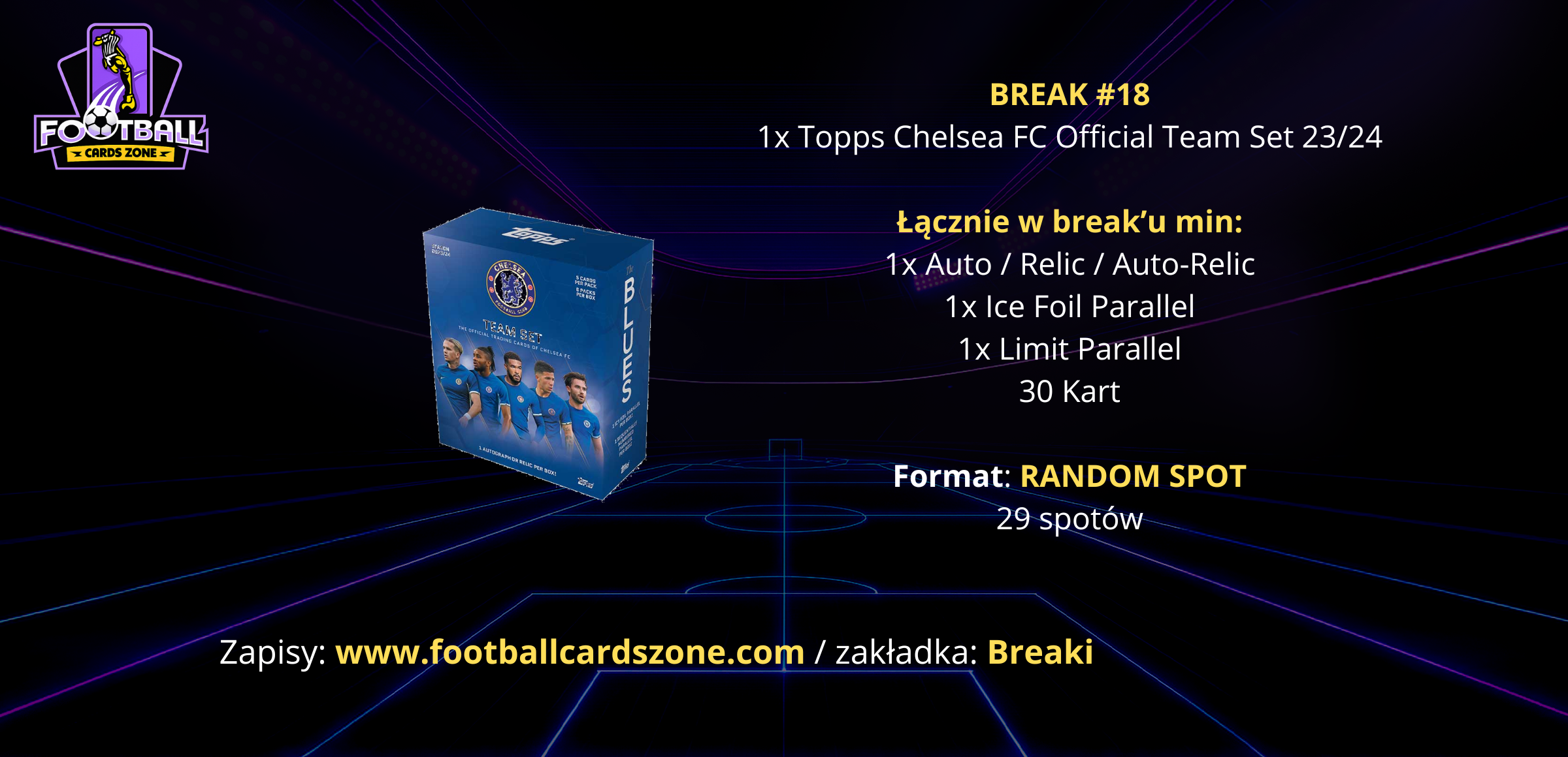 BREAK #18 – 1x Topps Chelsea FC Official Team Set 23/24 -- RANDOM