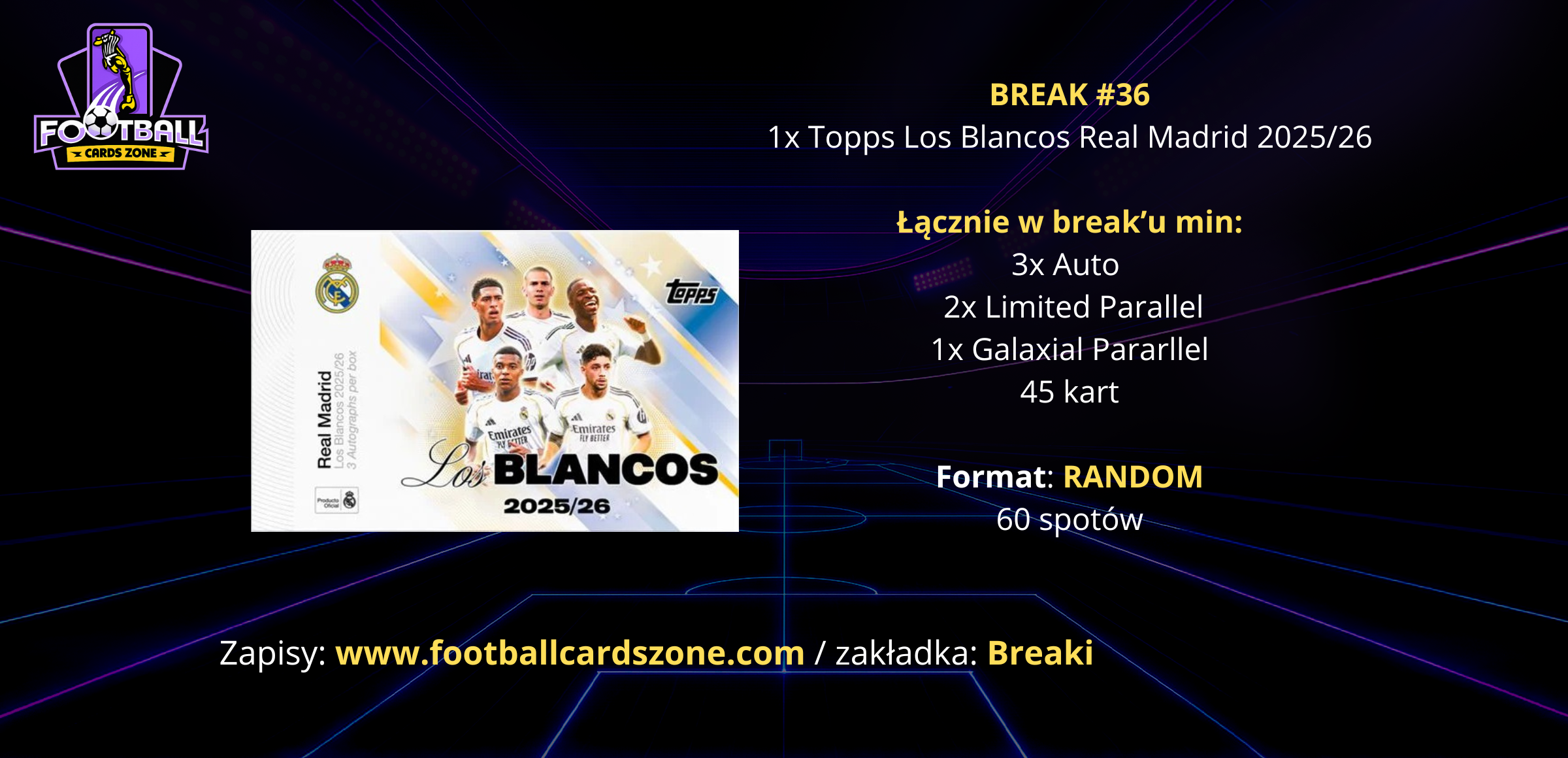 BREAK #36 – 1x Topps Los Blancos Real Madrid 2025/26  -- RANDOM