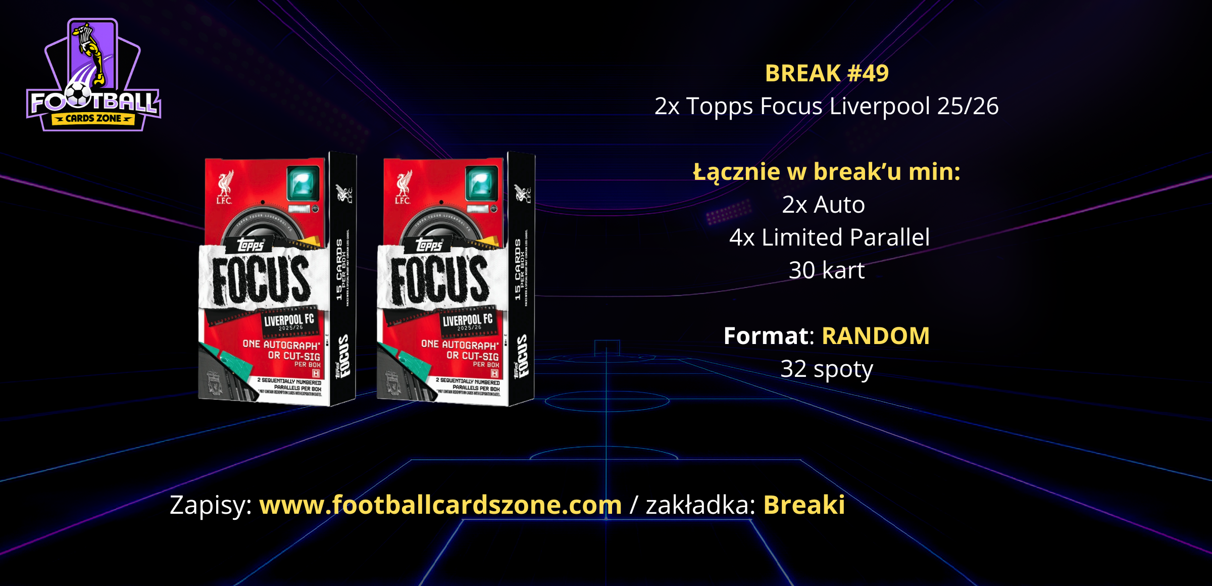 BREAK #49 – 2x Topps Focus Liverpool 25/26 -- RANDOM