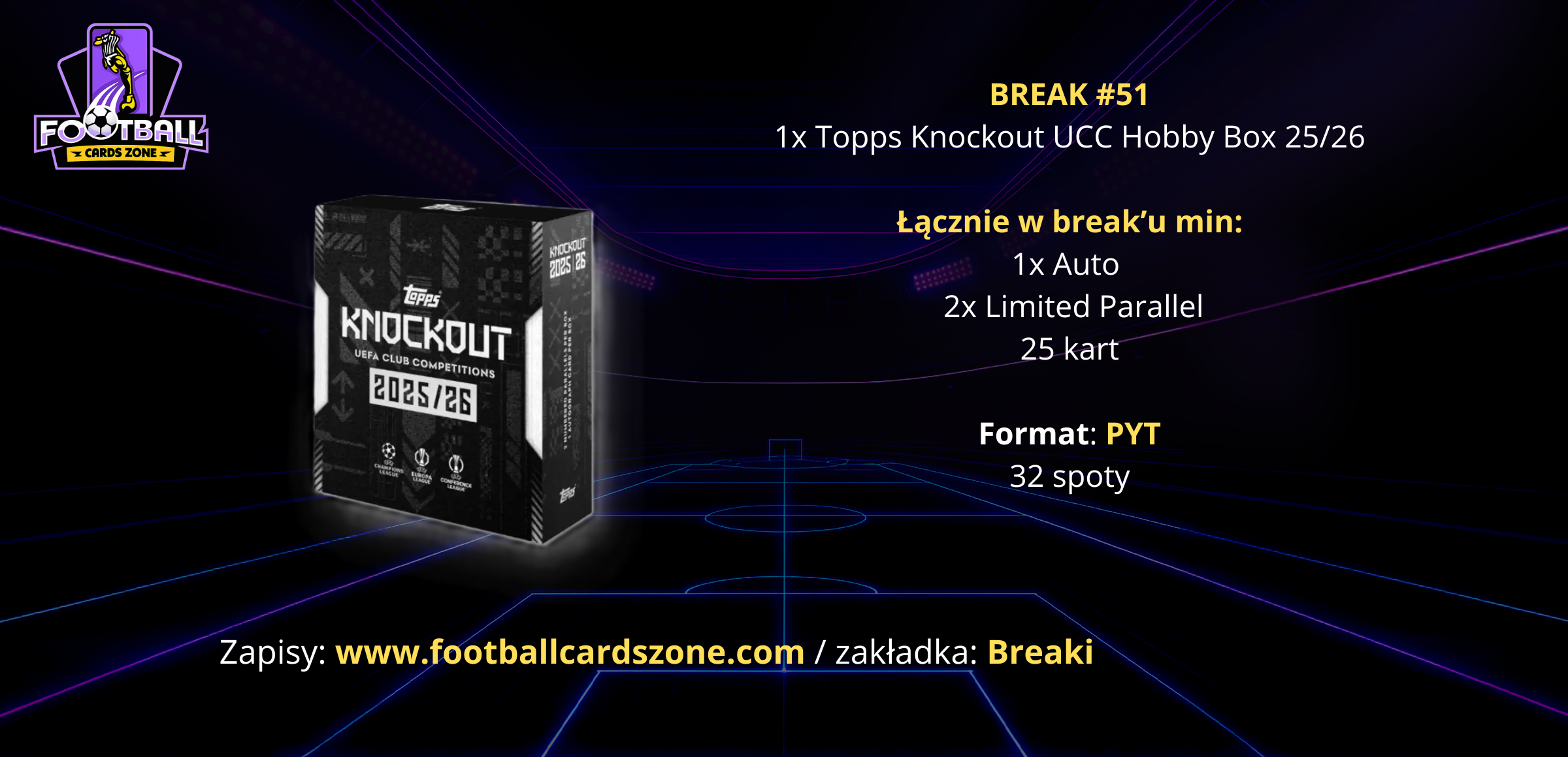 BREAK #51 – 1x Topps Knockout UCC Hobby Box 25/26 -- PYT