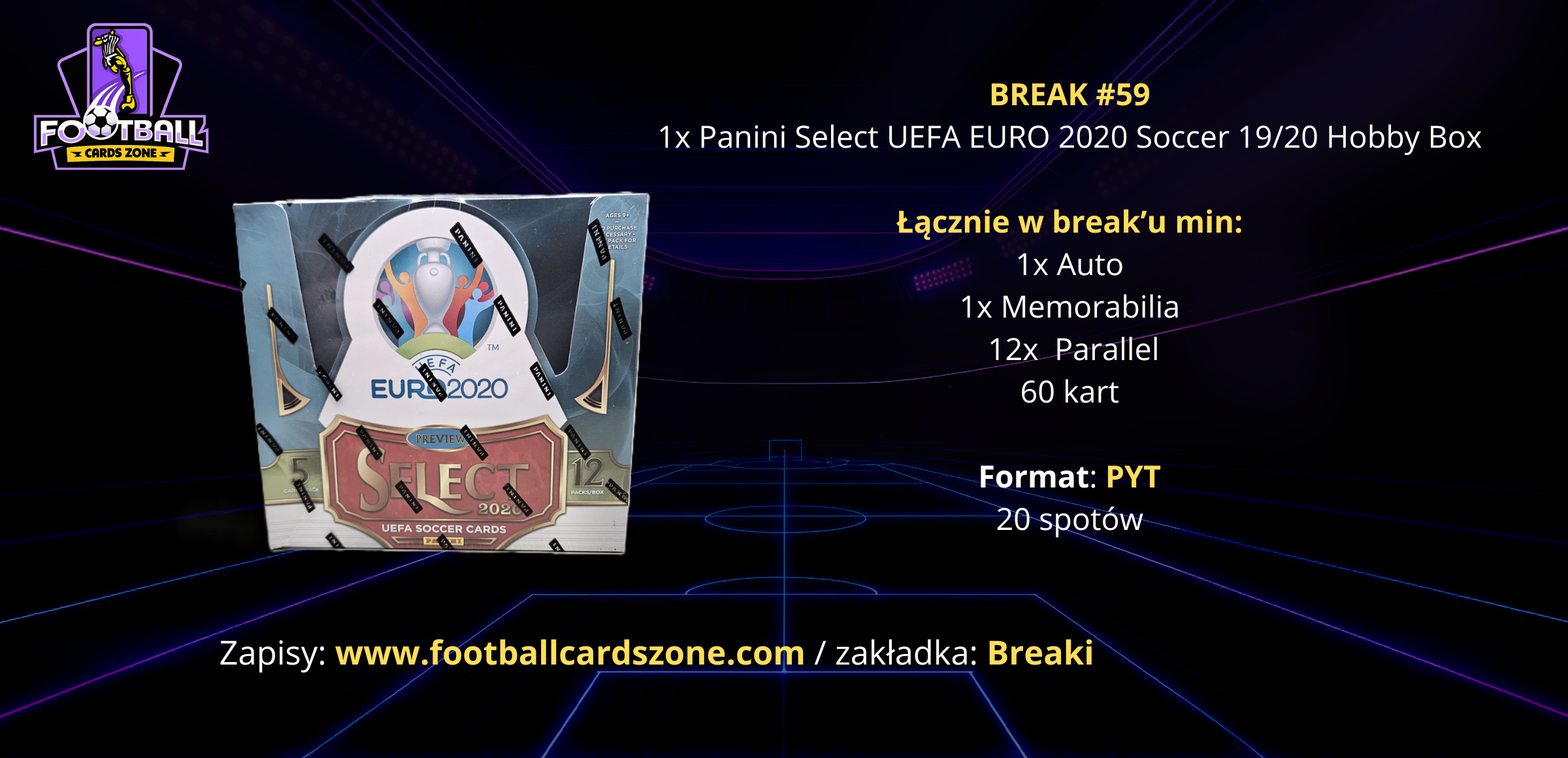 BREAK #59 – 1x Panini Select UEFA EURO 2020 Soccer 19/20 Hobby Box -- PYT