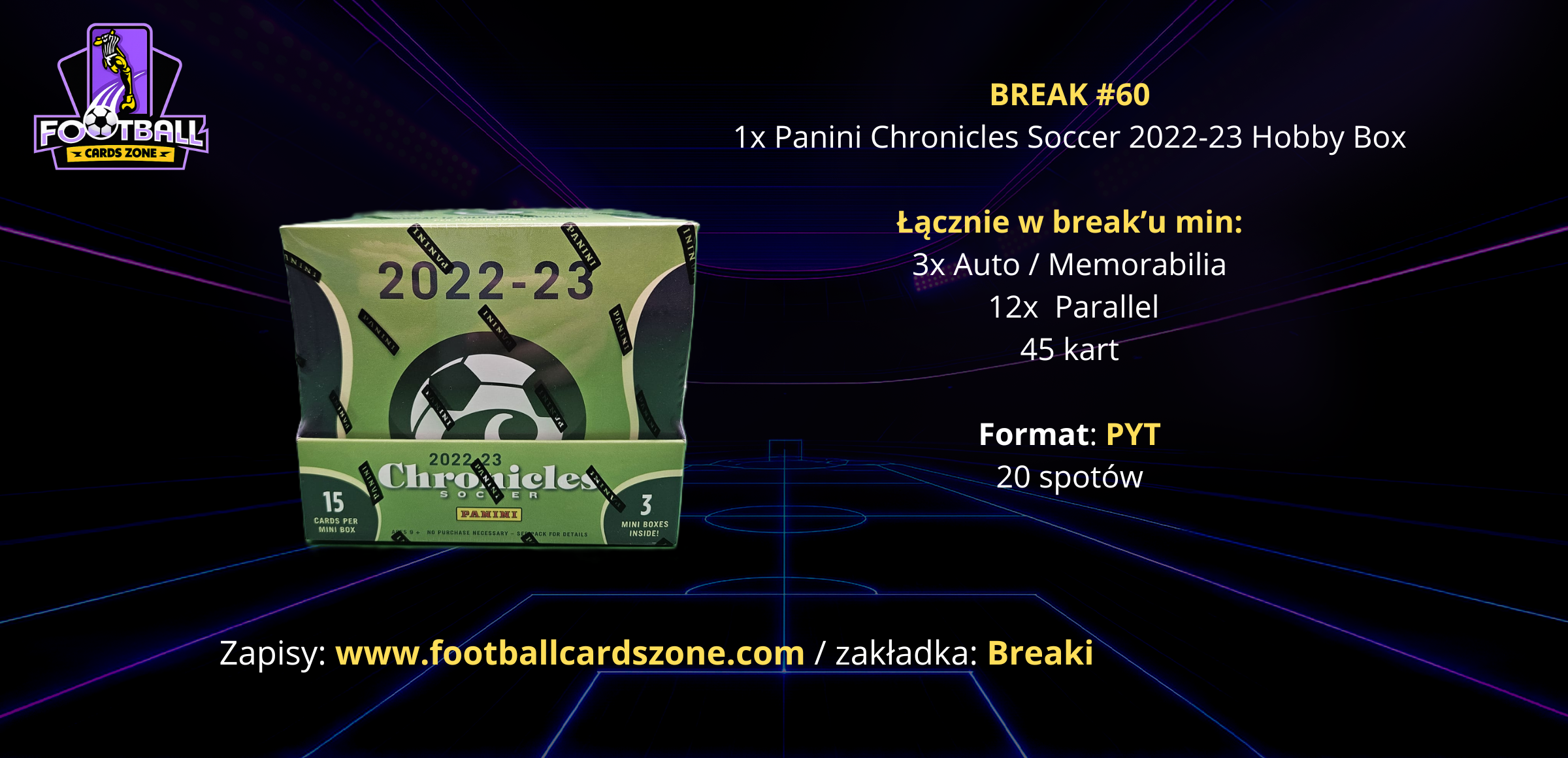 BREAK #60 – 1x Panini Chronicles Soccer 2022-23 Hobby Box-- PYT