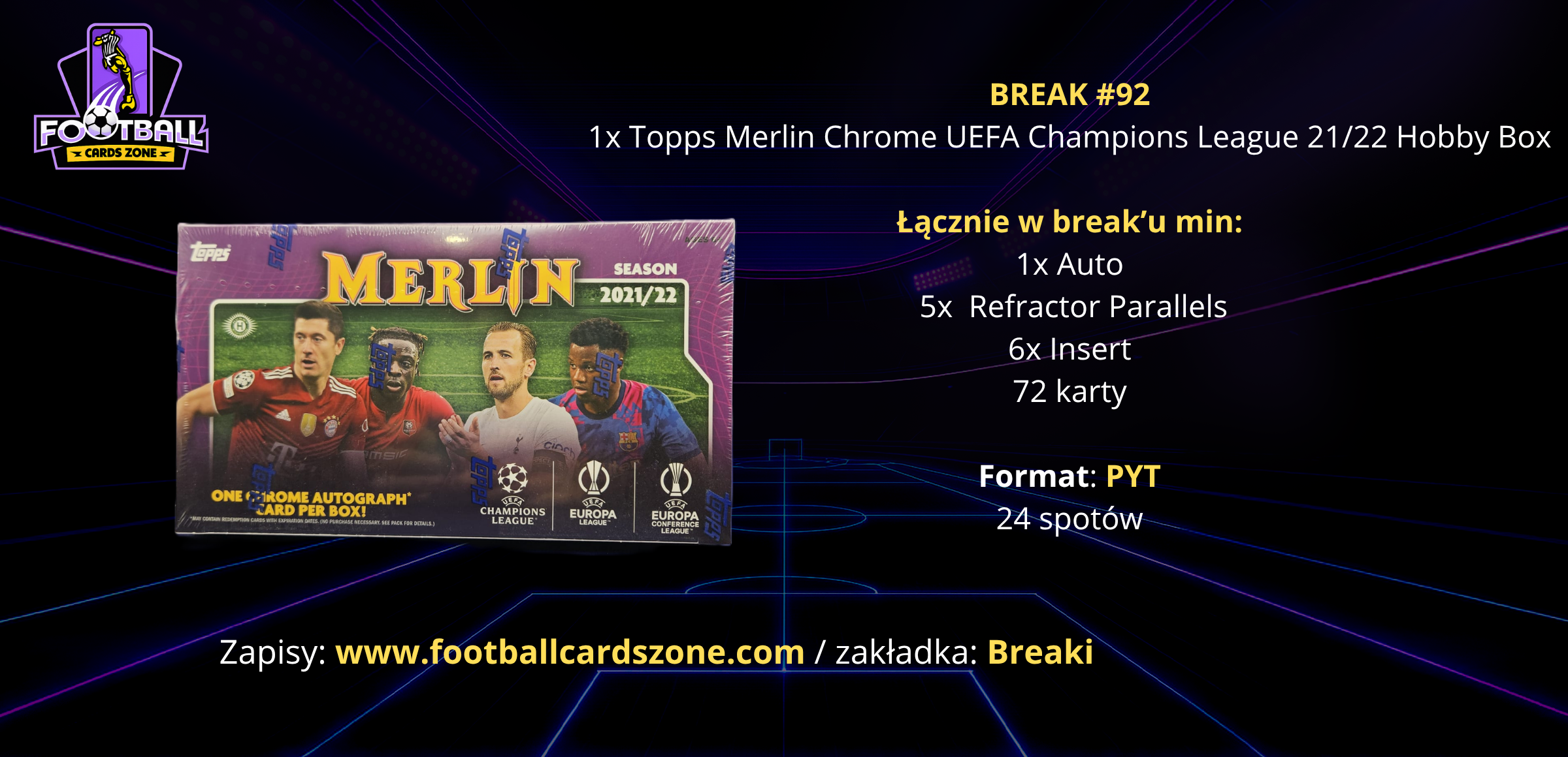 BREAK #92 – 1x Topps Merlin Chrome UEFA Champions League 21/22 Hobby Box -- PYT