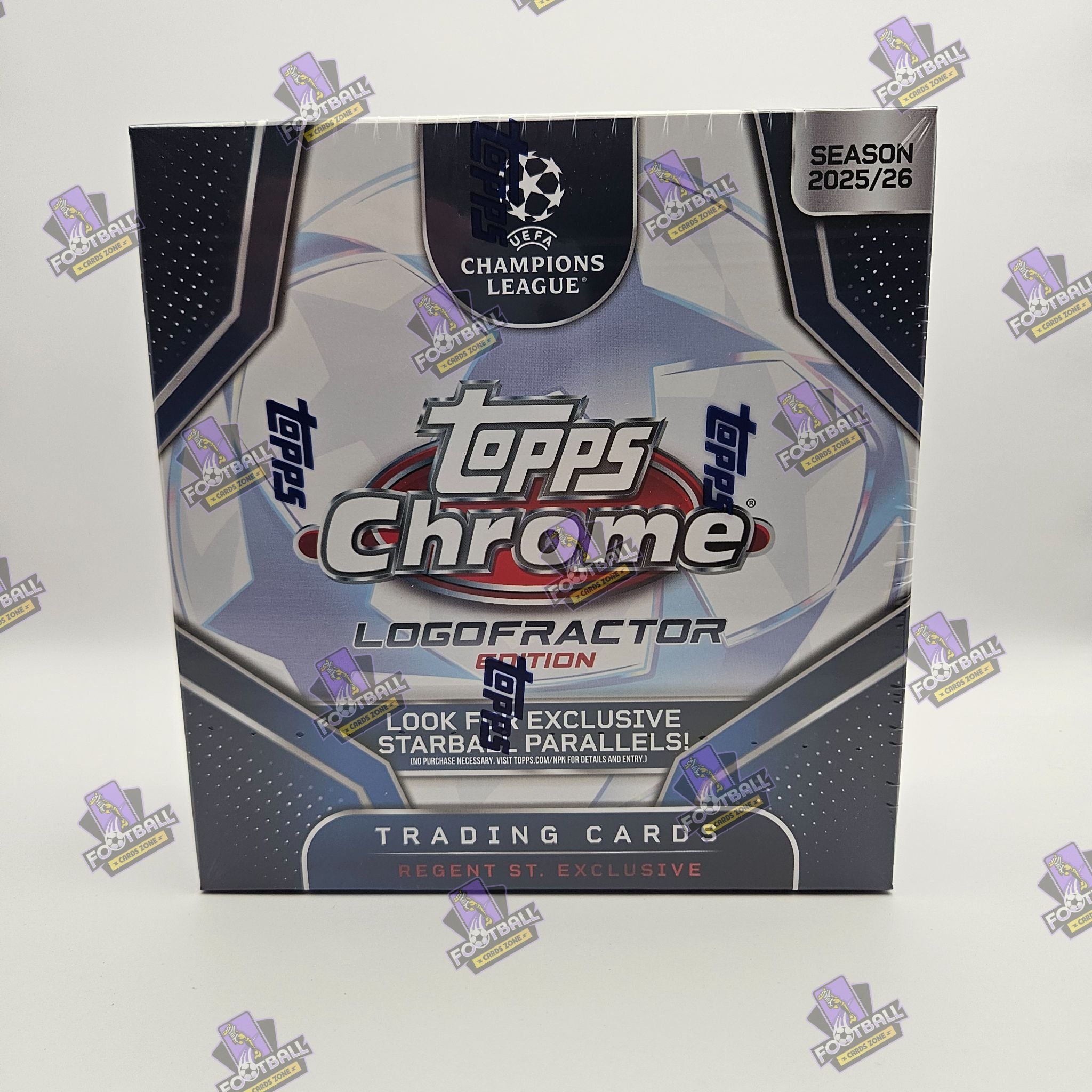 Topps Chrome LogoFractor UEFA Club Competitions 2025-26 Hobby Box  – Karty piłkarskie