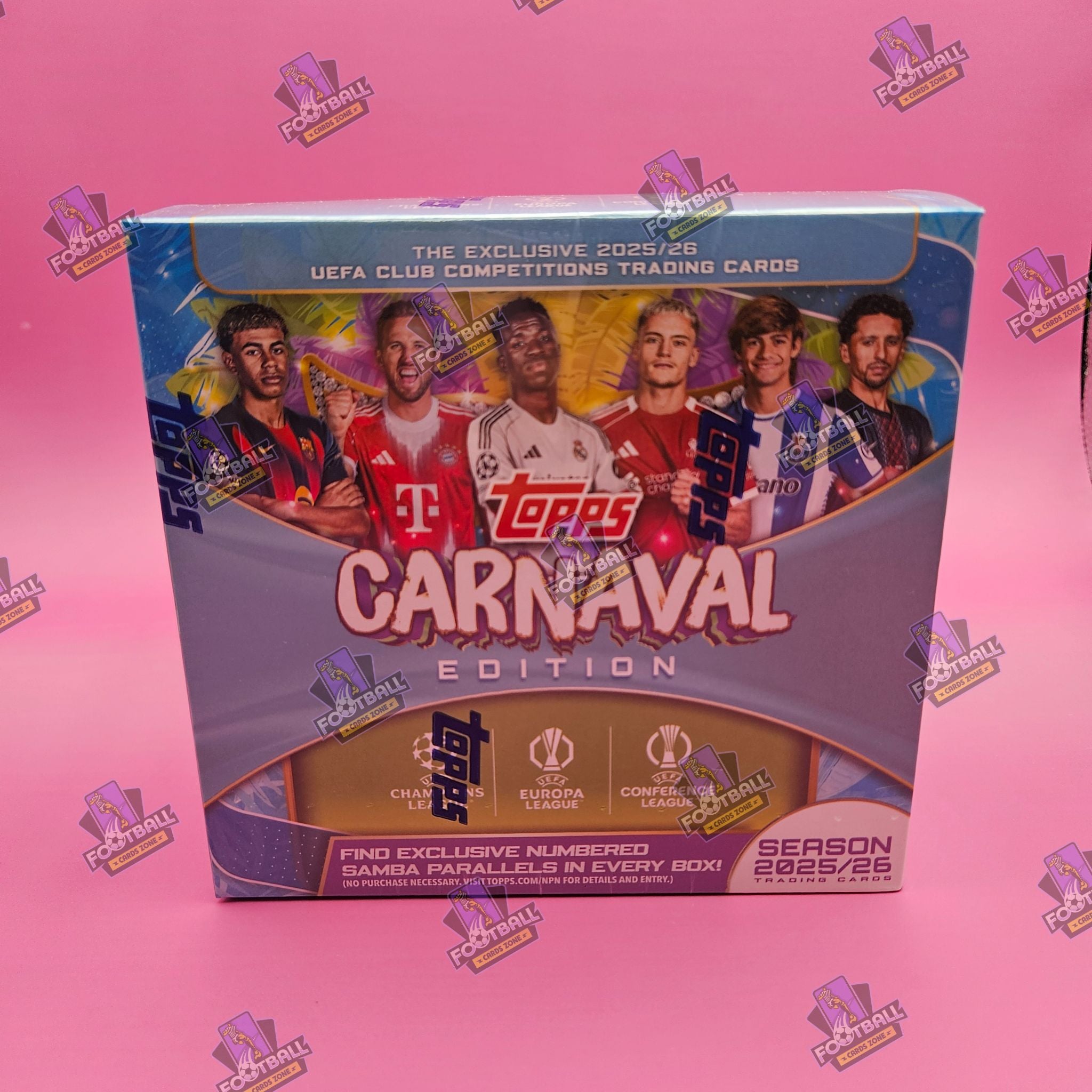 Topps UEFA Club Competitions Carnaval Edition 2025-26 Hobby Box  – Karty piłkarskie