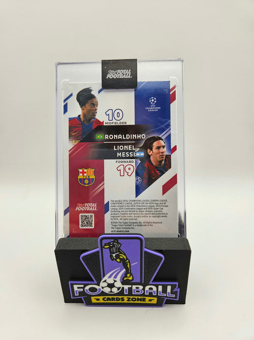 (Dual)Ronaldinho/Lionel Messi 22/25 - Topps Total Football - SINGLE