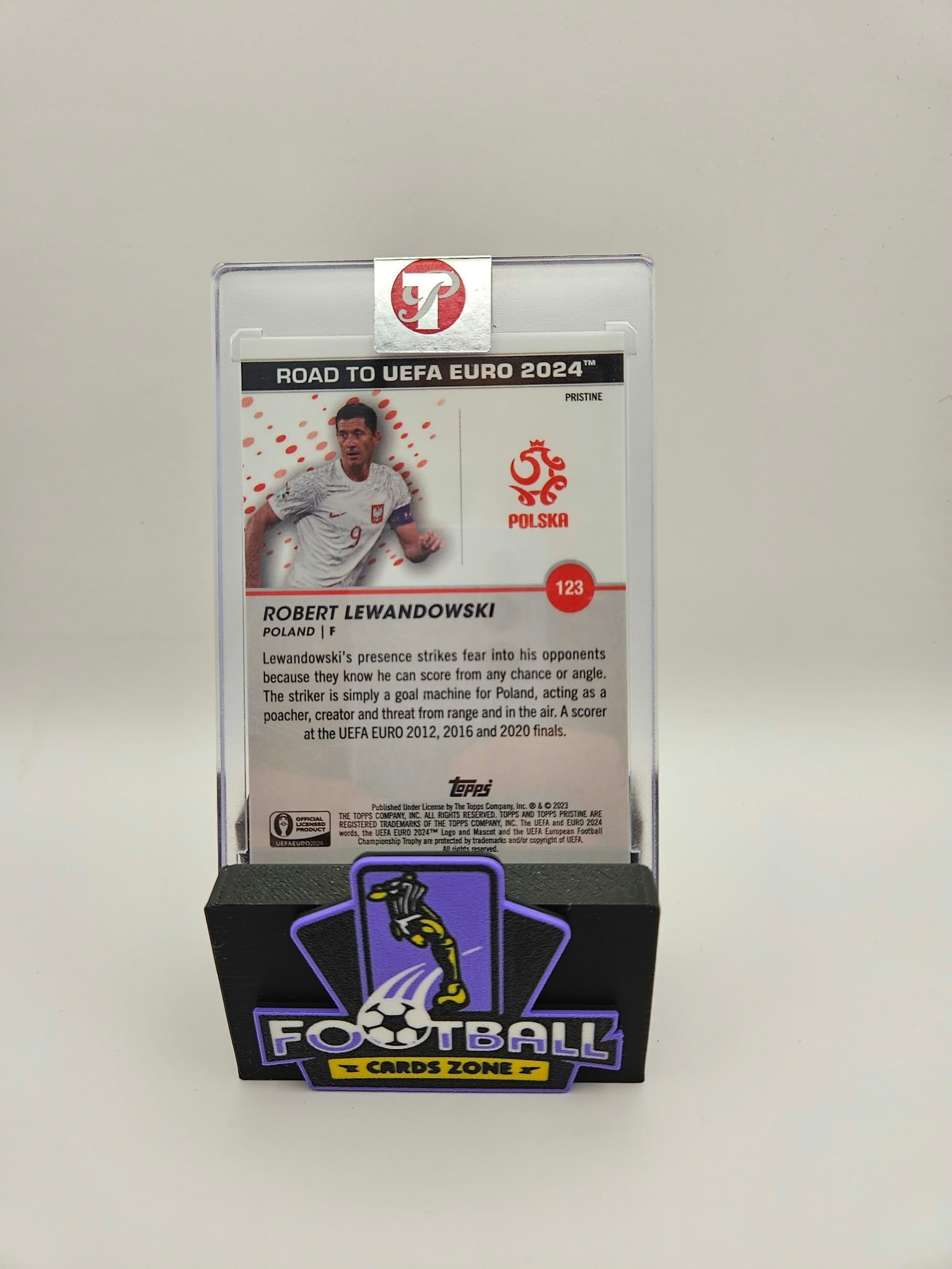 Robert Lewandowski 31/50 - Road to EURO 2024 - Topps Pristine - SINGLE