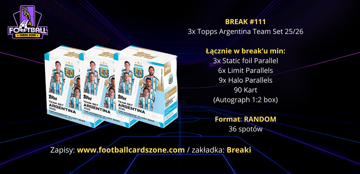 BREAK #111 – 3x Topps Argentina Team Set 25/26 -- RANDOM