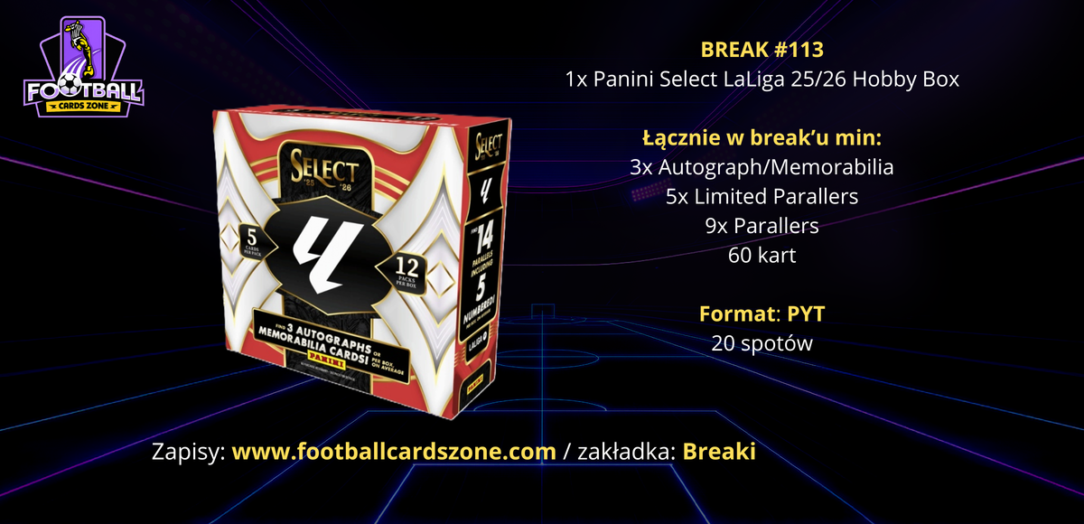 BREAK #113 – 1x Panini Select LaLiga 25/26 Hobby Box -- PYT