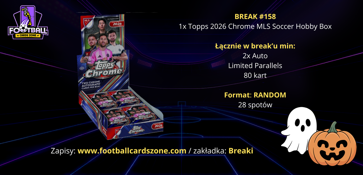 BREAK #158 - 1x Topps 2026 Chrome MLS Soccer Hobby Box