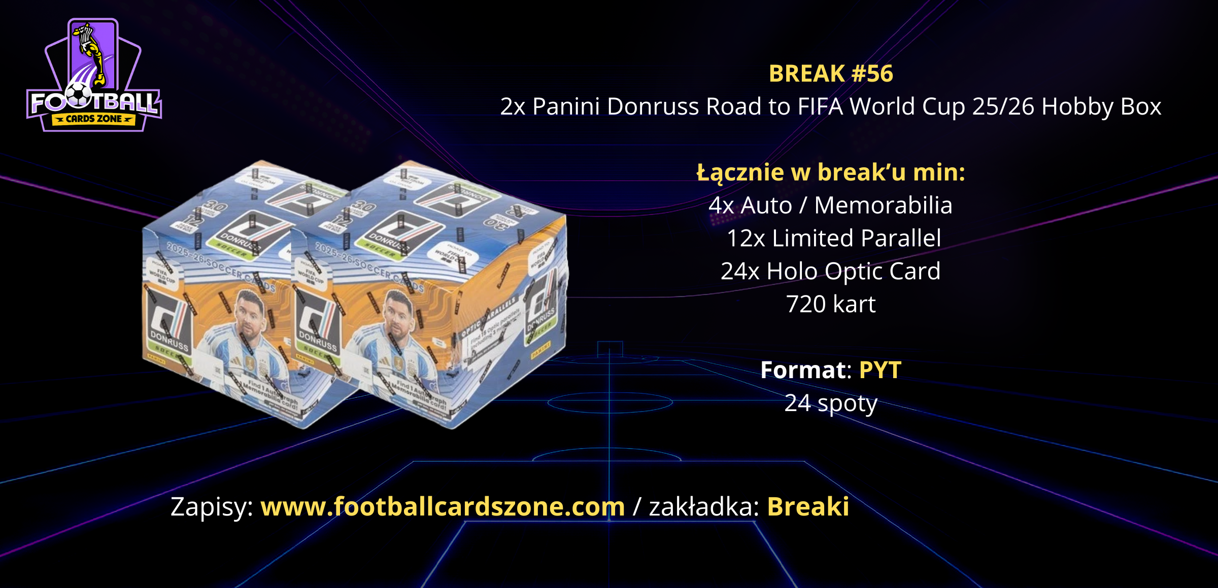 BREAK #56 – 2x Panini Donruss Road to FIFA World Cup 25/26 Hobby Box -- PYT