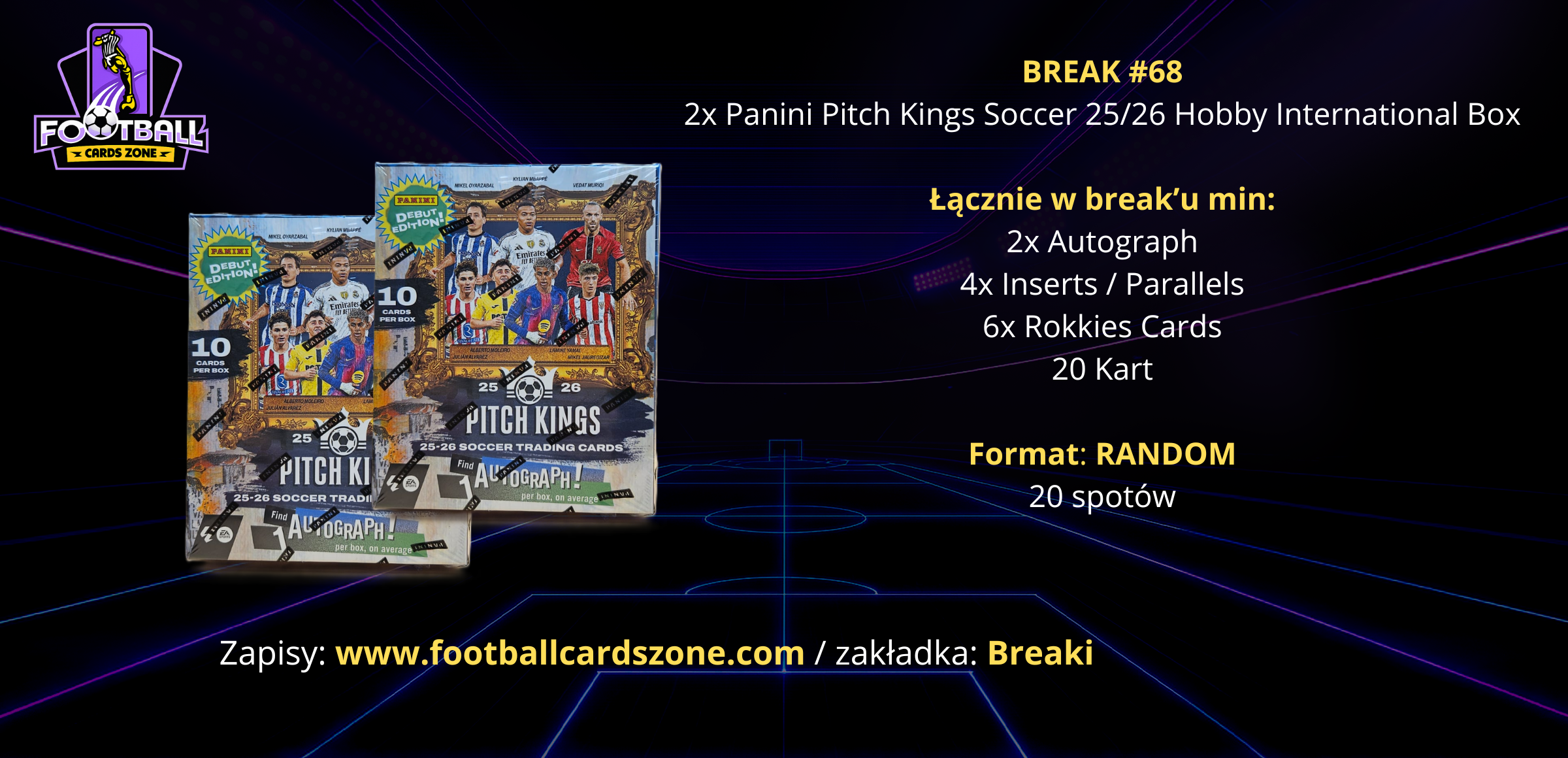 BREAK #68 – 2x Panini Pitch Kings Soccer 25/26 Hobby International Box -- RANDOM