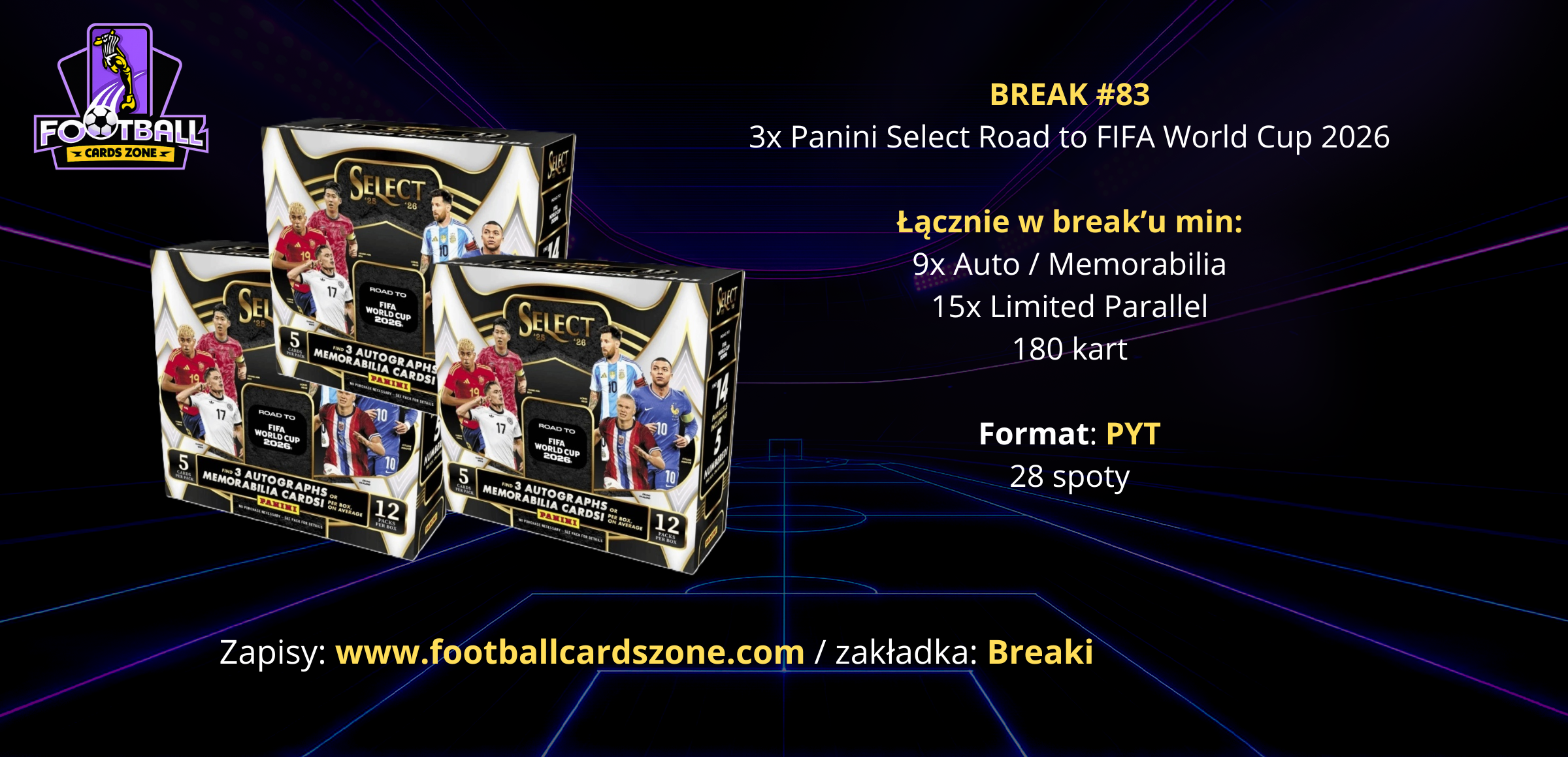 BREAK #83 – 3x Panini Select Road to FIFA World Cup 2026 -- PYT