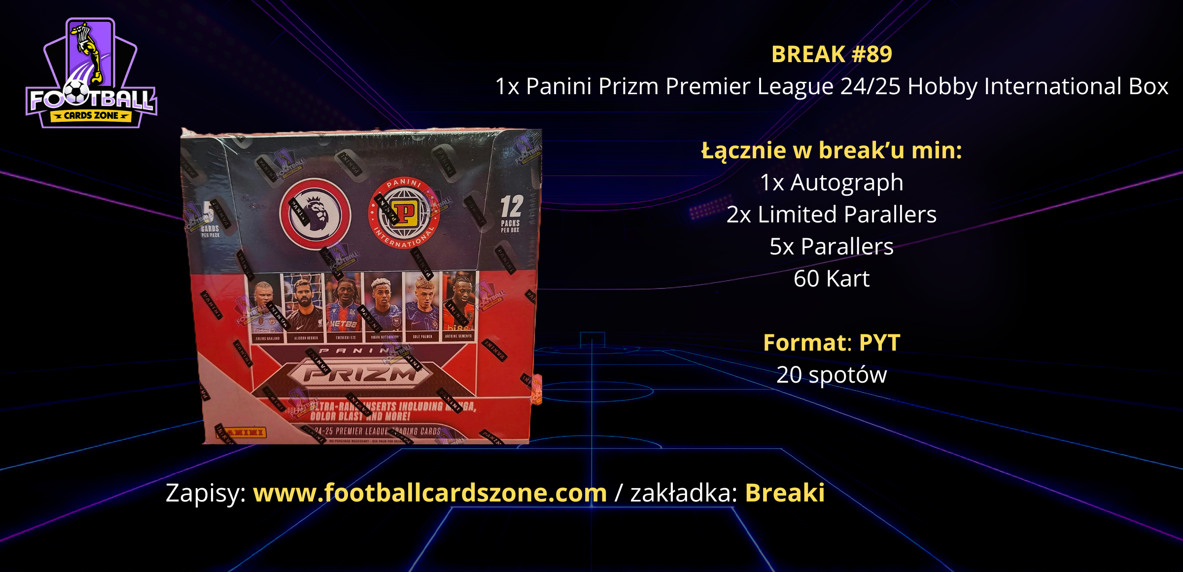 BREAK #89 – 1x Panini Prizm Premier League 24/25 Hobby International Box -- PYT