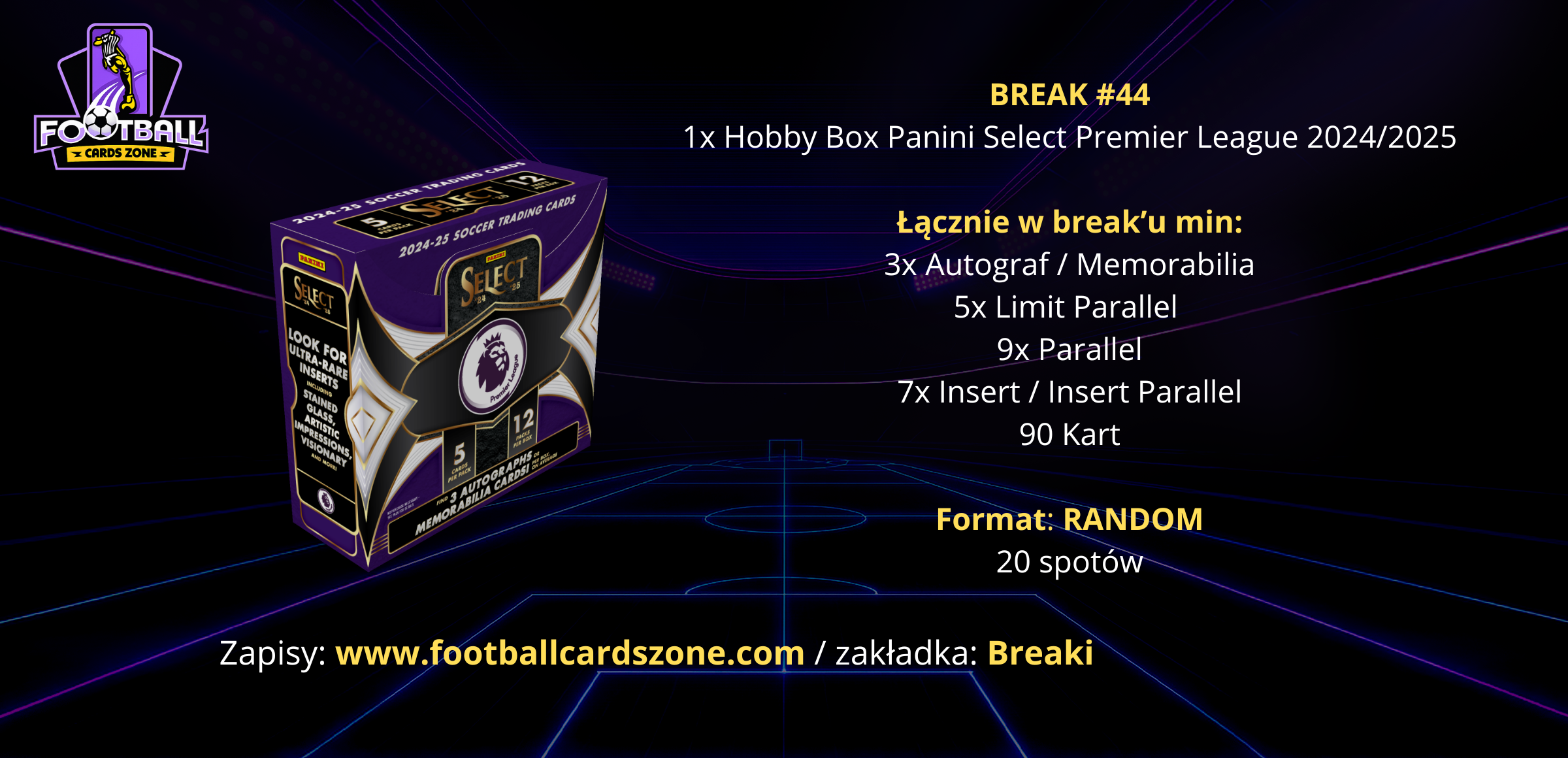 BREAK #44 – 1x Hobby Box Panini Select Premier League 2024/2025 -- RANDOM